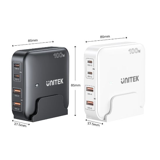 Unitek 100W Masaüstü GAN Şarjİstasyon BYZ P1229AWH resmi