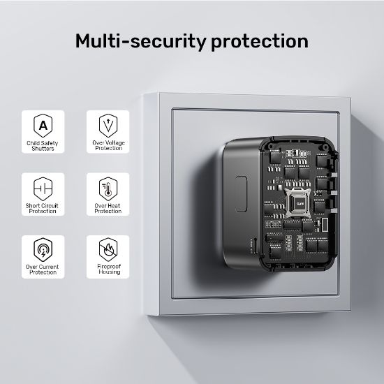 Unitek 65W Universal Travel Adaptör (P1122ABK) resmi