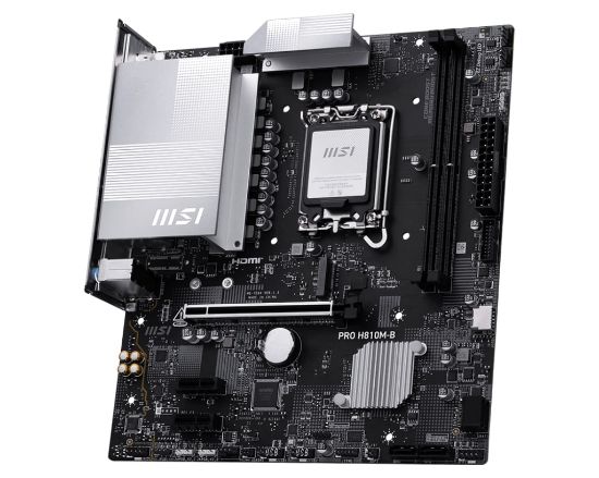 MSI PRO H810M-B DDR5 6400MHz (OC) M.2 mATX 1851P resmi