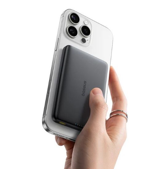 BASEUS PICOGO ULTRA-SLIM QI2 P.BANK SIYAH10000MAH resmi