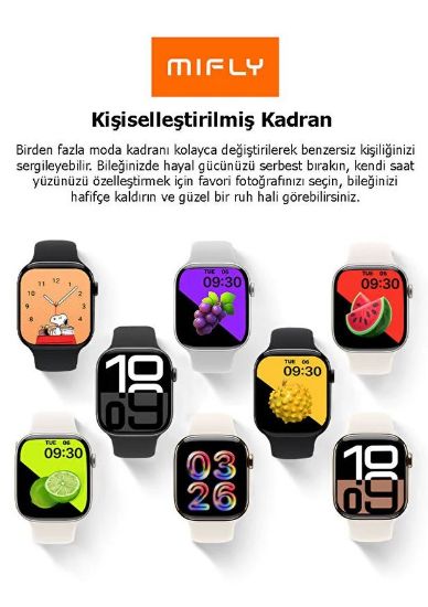 MIFLY S10 PRO SIYAH AKILLI SAAT resmi
