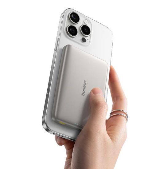 BASEUS PICOGO ULTRA-SLIM QI2 P.BANK 10000MAH GRI resmi