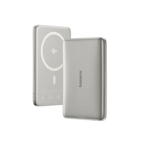 BASEUS PICOGO ULTRA-SLIM QI2 P.BANK 10000MAH GRI resmi