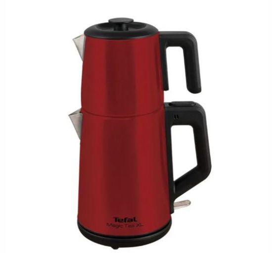 TEFAL MAGIC TEA XL 1650W CELIK KIRMIZI CAY MAKINES resmi