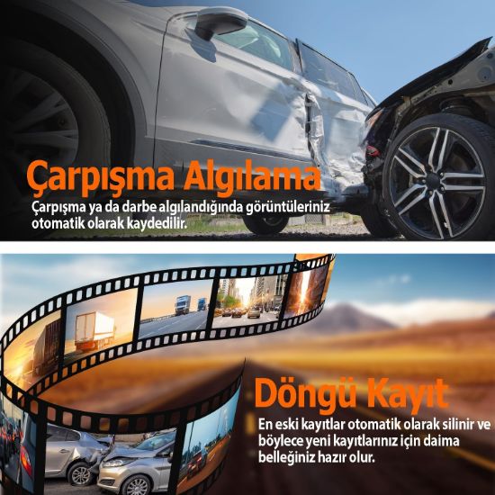 REXING V1 LITE 2K WIFI ARAC KAMERASI + 32GB SD KAR resmi