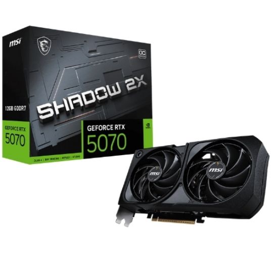 MSI GEFORCE RTX 5070 12G SHADOW 2X OC GDRR7 192Bit resmi