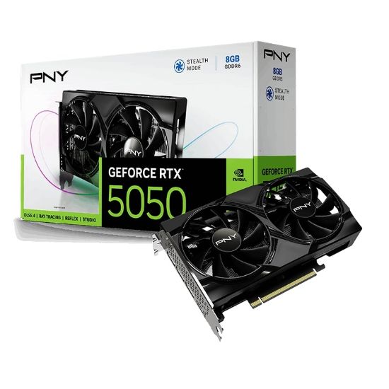 PNY RTX5050 8GB 128Bit Siyah Ekran Kartı (VCG50508DFXPB1) resmi