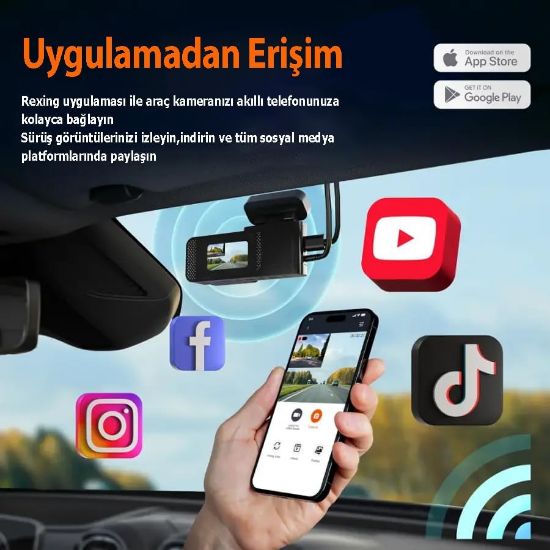 REXING C2 2K WIFI 32GB SD KART resmi