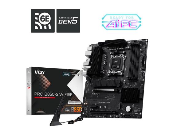 MSI PRO B850-S WIFI6E AMD B850 SOKET AM5 DDR5 resmi