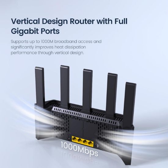 TENDA RX12L PRO 4 PORT DUALBAND WİFİ6 ROUTER resmi