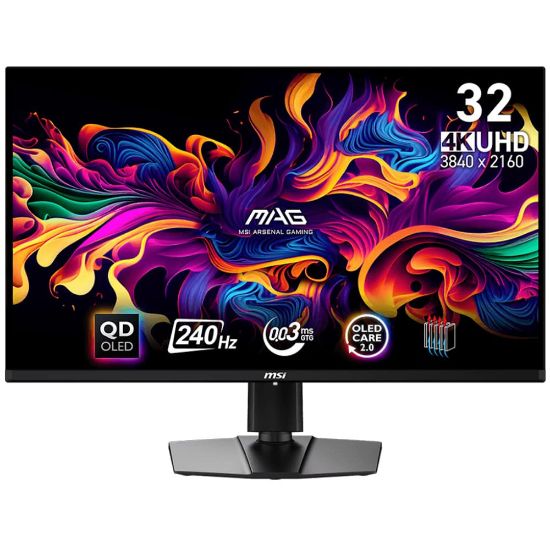 31.5 MSI MAG 321UPX QD-OLED 0.03MS 240HZ UHD resmi