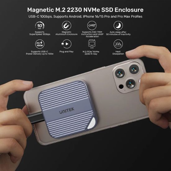 UNITEK MANYETİK NVMe SSDKUTUSU M.2 2230 S1244AGY01 resmi