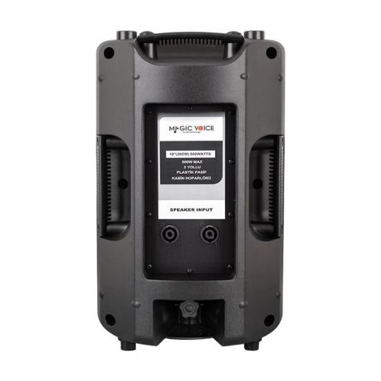 MAGICVOICE MV-3412 30 CM 500 WATT 12 PLASTİK KABİN PASİF HOPARLÖR (KÖPÜKSÜZ GÖNDERİLMESİN) resmi