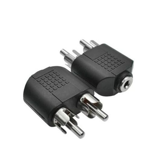 3.5 MM STEREO DİŞİ/2 RCA ERKEK ÇEVİRİCİ JACK resmi