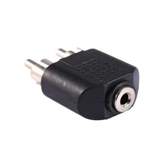 3.5 MM STEREO DİŞİ/2 RCA ERKEK ÇEVİRİCİ JACK resmi