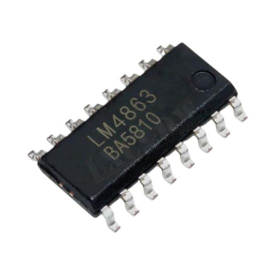 LM 4863D SOIC-16 SMD ENTEGRE DEVRE resmi