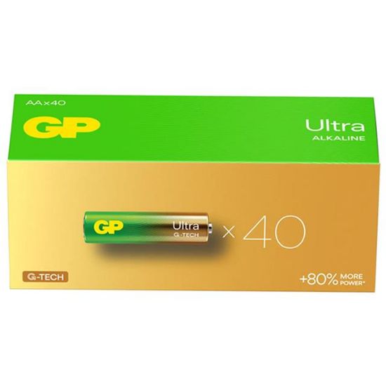 GP 15AU R6 ULTRA ALKALİN AA KALEM PİL (40LI PAKET FİYATI) resmi