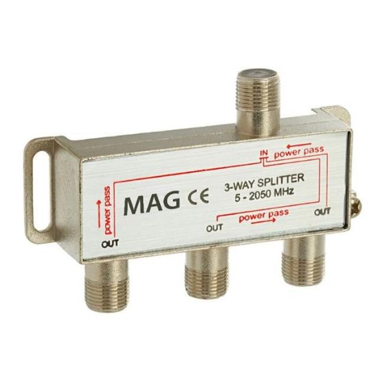 1/3 SPLITTER 5-2500 MHZ MAG resmi