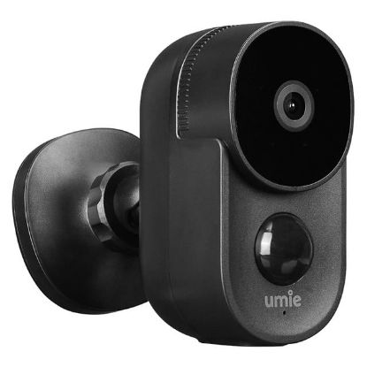 UMIE 2MP Iki Yönlü Ses TF Kart Kablosuz Tuya Destekli Akıllı IP Kamera 6700 mAh Bataryalı (UM-BK21 Siyah) resmi
