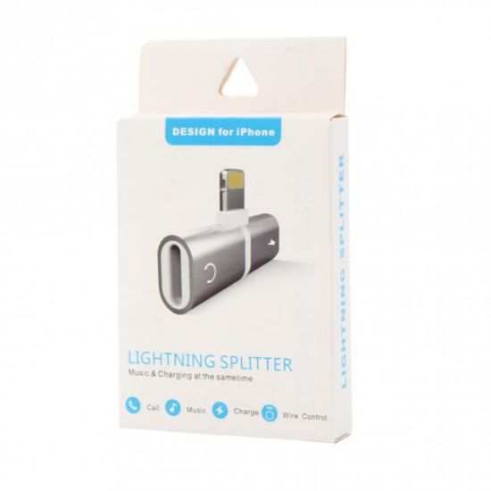 POWERMASTER IPHONE LIGHTNING ŞARJ VE KULAKLIK ÇEVİRİCİ ADAPTÖR JACK resmi