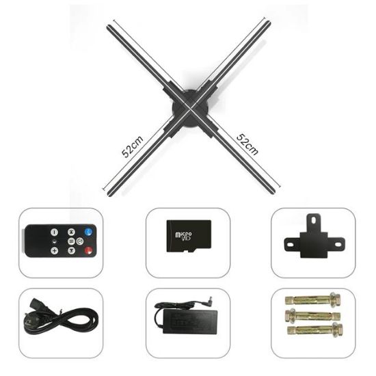 HELLO Z7H 52CM 3D HOLOGRAM FAN resmi