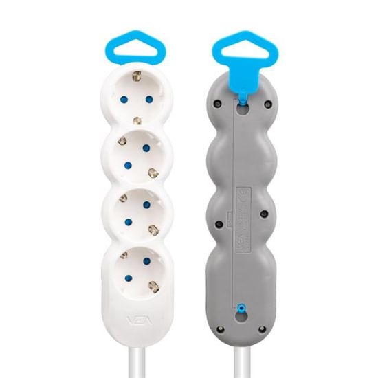 VEA VE-2S4N 4LÜ 1.5 METRE KABLOLU GRUP PRİZ resmi
