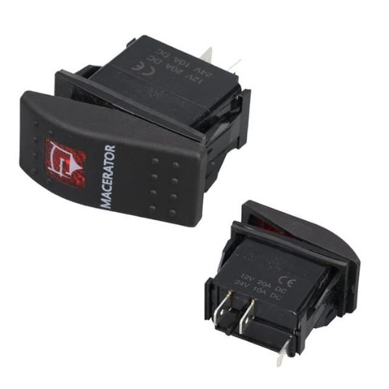 MACARATÖR IŞIKLI 3P ON-OFF 12-24V MARIN SWITCH (IC-134M-S7) resmi