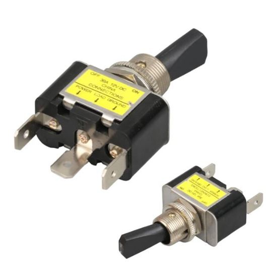 12 VOLT DC 30 AMPER TOGGLE SWİTCH ON-OFF IŞIKLI (IC-151B) resmi