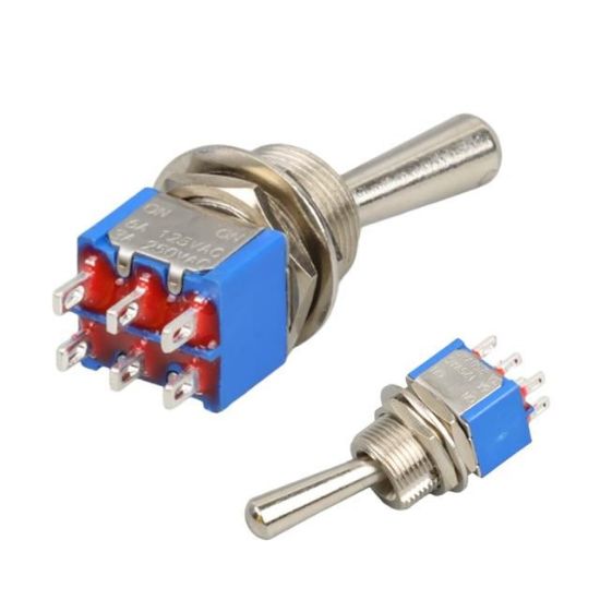 TOGGLE SWİTCH ON-OFF Ø12MM MTS-202L (IC-148G) resmi