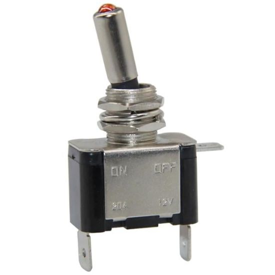 12 VOLT DC 20 AMPER TOGGLE SWİTCH ON-OFF IŞIKLI (IC-151A) resmi