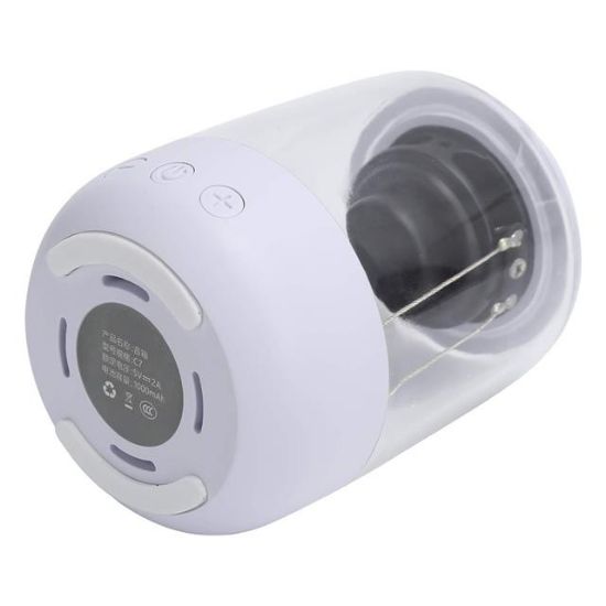 MAGICVOICE MV-24696 600 MAH TAŞINABİLİR RGB MİKROFONLU AUX/TF/BLUETOOTH 3 WATT HOPARLÖR SPEAKER (BEYAZ) resmi