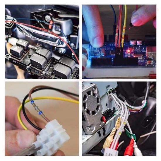 PowerMaster PM-24703 Dahili Lehimli Mühür Makaron 300 Adet 4 Boy Isıyla Daralan Kablo Koruması resmi