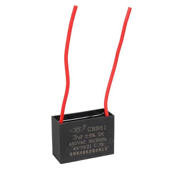 3 UF 450 V Kablolu Kare Tip Kutupsuz Kondansatör resmi