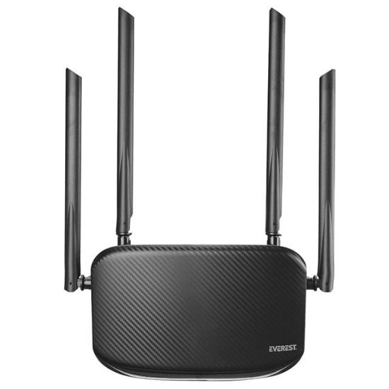 Everest EWR-AC5-V3 AC1200Mbps Dual Band Wi-Fi 2.4G/5G 6dBi Anten Kablosuz Router resmi