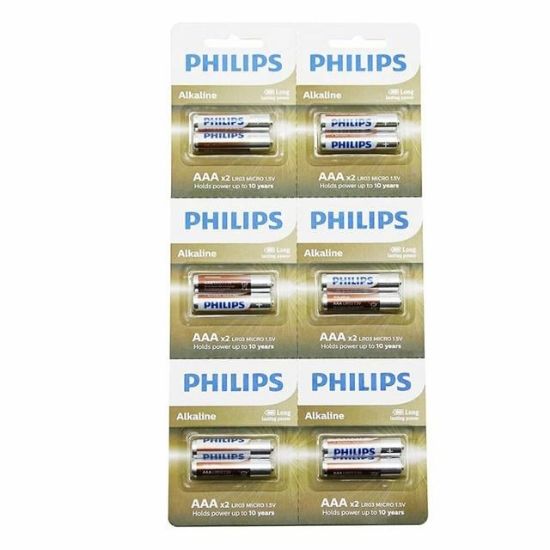 PHILIPS AAA ALKALİN İNCE KALEM PİL 12Lİ KARTELA resmi
