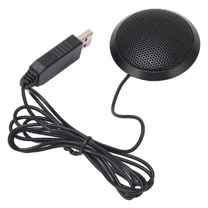 Haiki HK-102 USB 1.5 Metre Kablolu Kondenser Masaüstü Toplantı Podcast Mikrofonu resmi