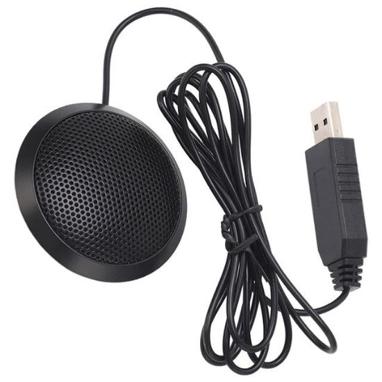 Haiki HK-102 USB 1.5 Metre Kablolu Kondenser Masaüstü Toplantı Podcast Mikrofonu resmi