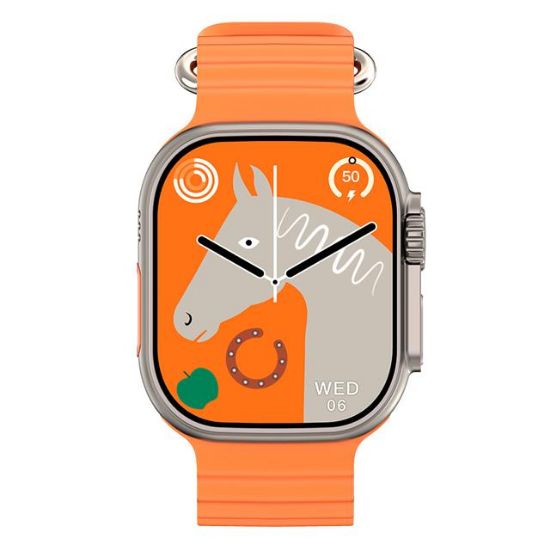 Hytech W69 Watch IOS ve Android Uyumlu MActive 2.05 inç Geniş Ekranlı Turuncu Akıllı Saat resmi