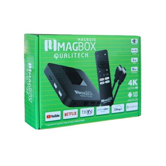 Magbox Magroid Qualitech 32GB HDD - 2GB Ram 2.4G H313 CPU Android TV Box resmi