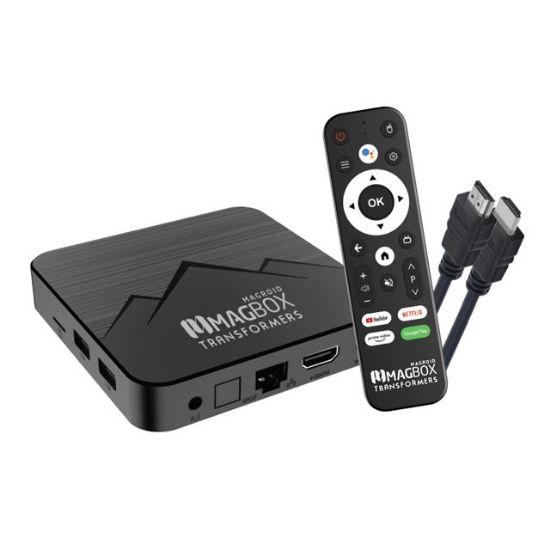 Magbox Magroid Transformers 32 GB HDD 4 GB Ram Bluetooth 5G Wifi Ses Komut Kumandalı Android TV Box resmi