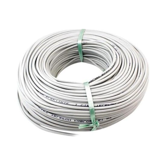 TELEFON KABLOSU 1*2+1*0,50 CCA 3 TELLİ 1 HAT 1 ÇİFT 100 METRE resmi