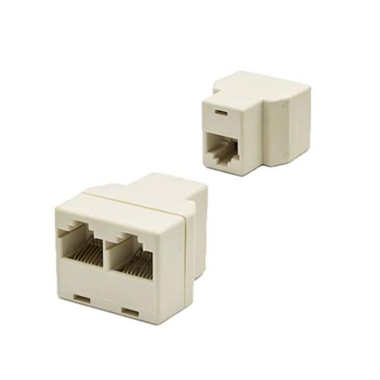 RJ 45 1 DİŞİ/2 DİŞİ ÇEVİRİCİ 8P8C (DAĞITICI-ÇOKLAYICI) resmi