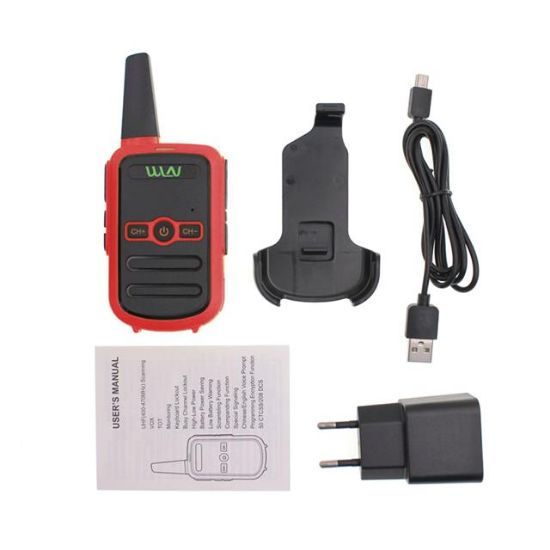 WLN KD-C51 16 KANAL KIRMIZI KASA ŞARJ ALETİ DAHİL İKİLİ TELSİZ (3-5 KM) resmi