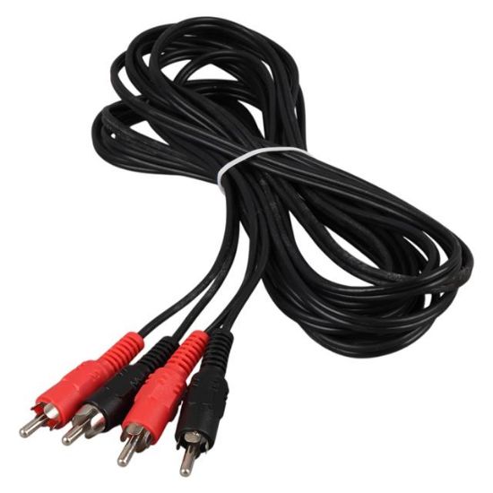 2 RCA + 2 RCA 5 METRE KABLO resmi