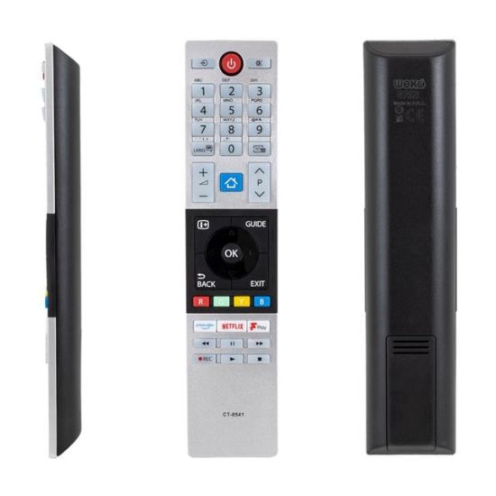 WEKO KL TOSHIBA CT-8541 NETFLIX- PRIME VIDEO-F PLAY TUŞLU LCD LED TV KUMANDA resmi