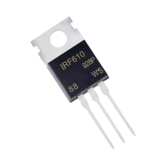 IRF 610 TO-220 MOSFET TRANSISTOR resmi