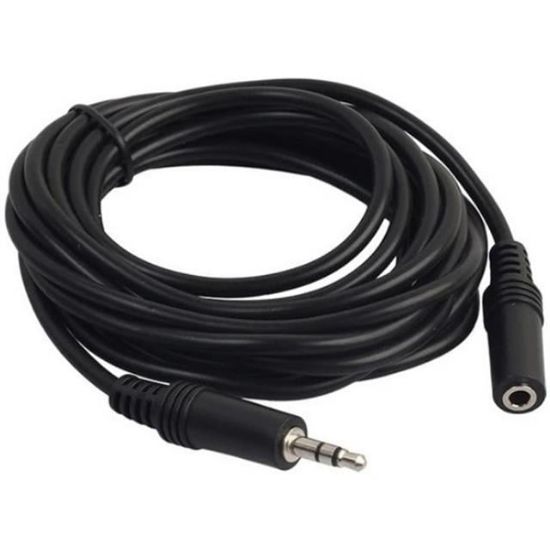 POWERMASTER 3.5 MM STEREO ERKEK / DİŞİ 5 METRE AUX UZATMA KABLOSU resmi