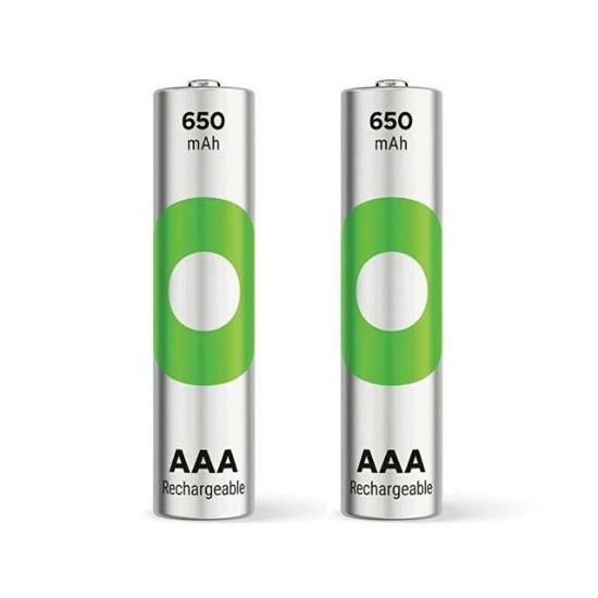 GP RECYKO 650 MAH R03 AAA ŞARJLI 2Lİ İNCE KALEM PİL GP65AAAHCE-2EB2 (GPRHCH63E000) resmi