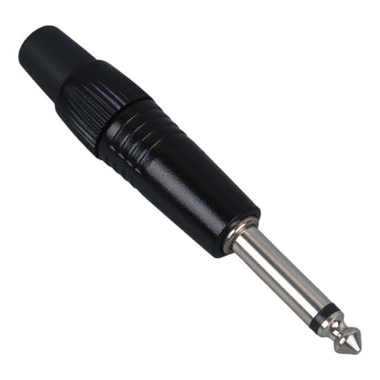 CANON TİPİ METAL NİKEL 6.3 MM MONO GİTAR JACK FİŞ resmi