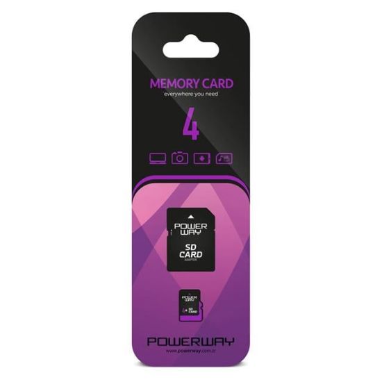 POWERWAY PWR-4 4 GB MICRO SD HAFIZA KARTI resmi